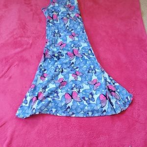 Springtime Blue butterfly dress